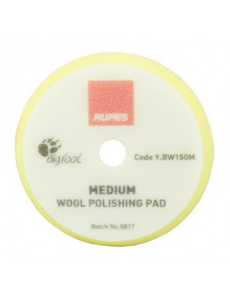 Rupes Yellow Medium Wool Polishing Pad 150mm