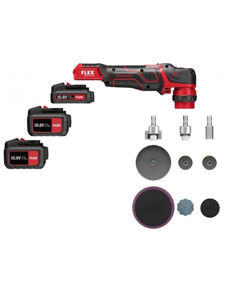 Flex PXE 80 10.8-EC / 2.5 Mini battery powered polisher set