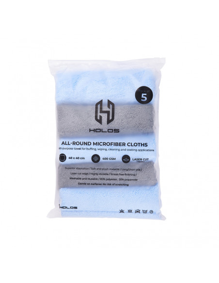 HOLOS All-round Microfiber Cloths mikropluošto šluostė (5 vnt.)