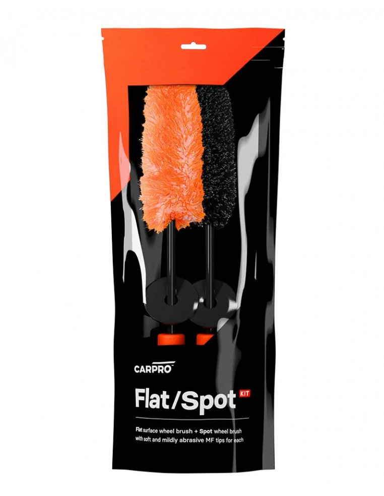 CARPRO Flat/Spot Wheel Brush Kit ratlankių plovimo šepečių rinkinys