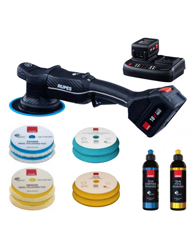 RUPES BigFoot iBrid HLR21/CB2/BAS polisher kit