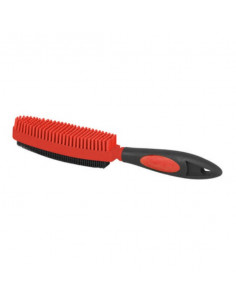 Rubber double-sided handbrush