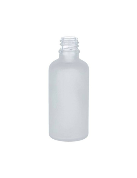 Frosted White Glass bottle Black cap with dropper 50ml Frosted White Glass bottle Black cap with dropper 50ml