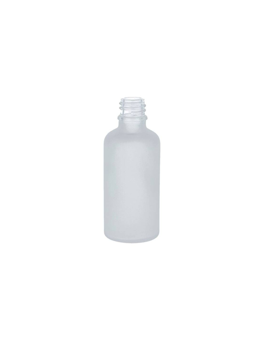 Frosted White Glass bottle Black cap with dropper 50ml Frosted White Glass bottle Black cap with dropper 50ml